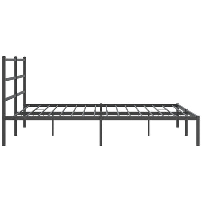 Giroletto con Testiera in Metallo Nero 180x200 cm | homemem39