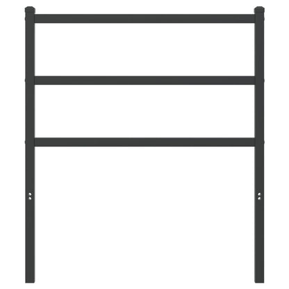 Testiera in Metallo Nero 75 cm - homemem39