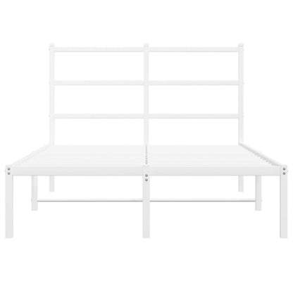 Giroletto con Testiera Metallo Bianco 120x190 cm | homemem39