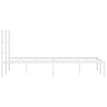Giroletto con Testiera Metallo Bianco 120x190 cm | homemem39