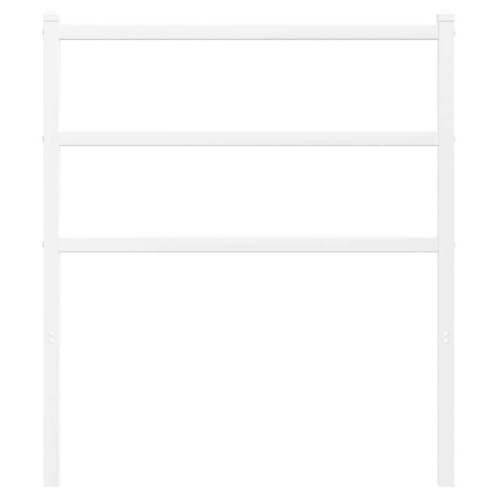 Testiera in Metallo Bianco 75 cm - homemem39