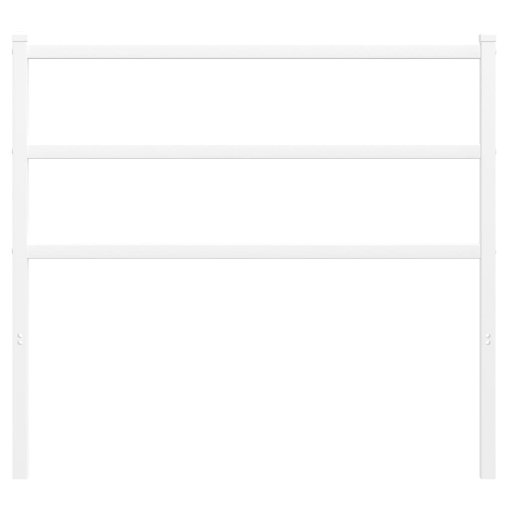 Testiera in Metallo Bianco 100 cm - homemem39