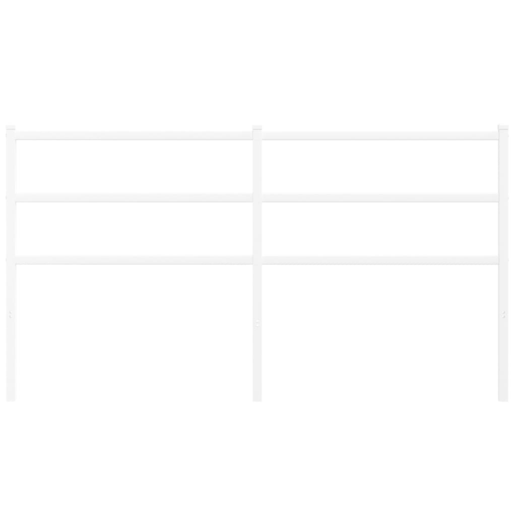 Testiera in Metallo Bianco 160 cm