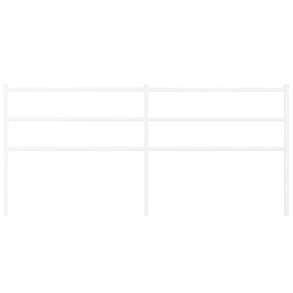Testiera in Metallo Bianco 180 cm - homemem39
