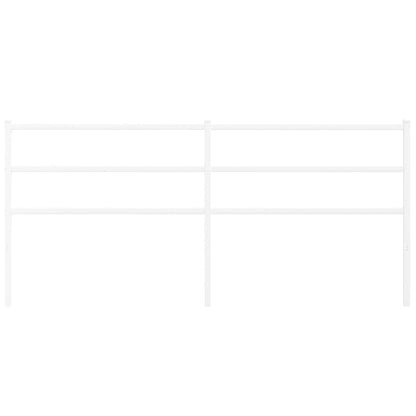 Testiera in Metallo Bianco 193 cm - homemem39