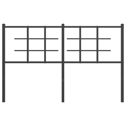 Testiera in Metallo Nero 140 cm
