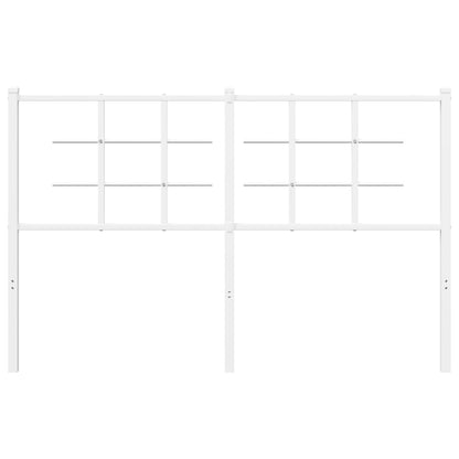 Testiera in Metallo Bianco 135 cm - homemem39