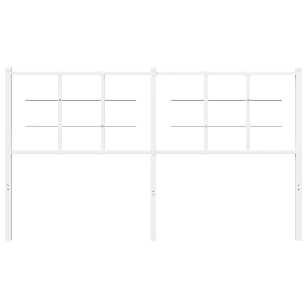 Testiera in Metallo Bianco 160 cm - homemem39