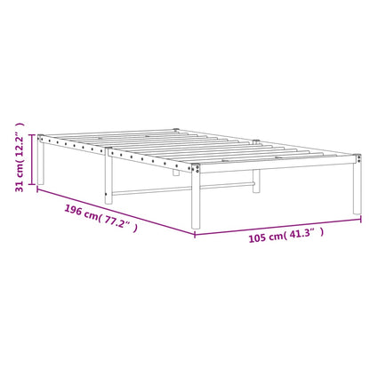 Giroletto in Metallo Bianco 100x190 cm | homemem39