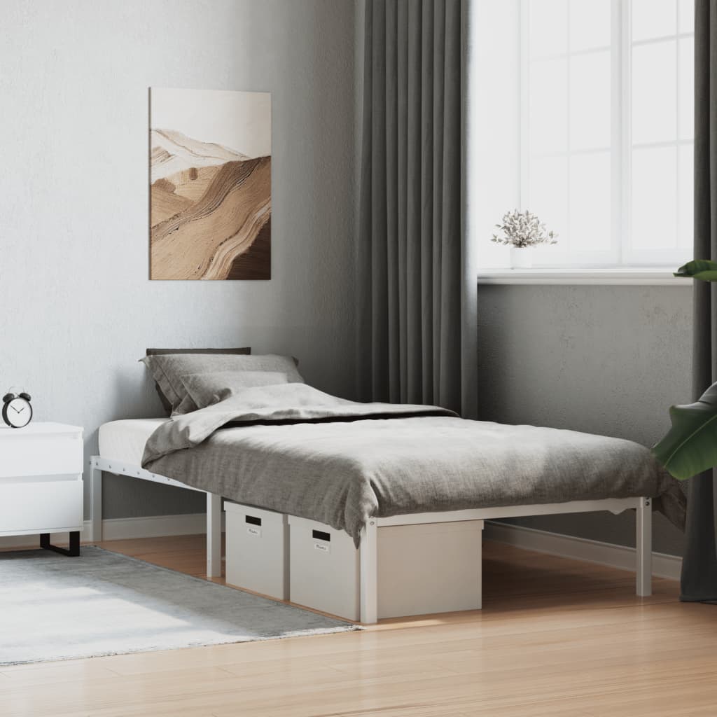 Giroletto in Metallo Bianco 100x190 cm | homemem39
