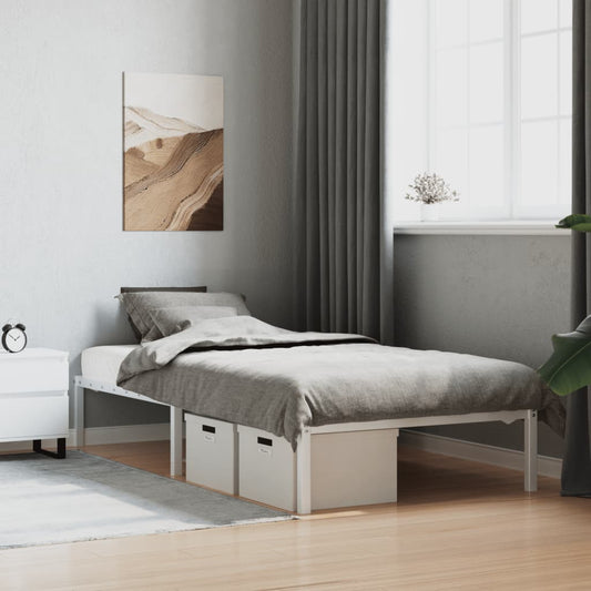 Giroletto in Metallo Bianco 100x190 cm | homemem39