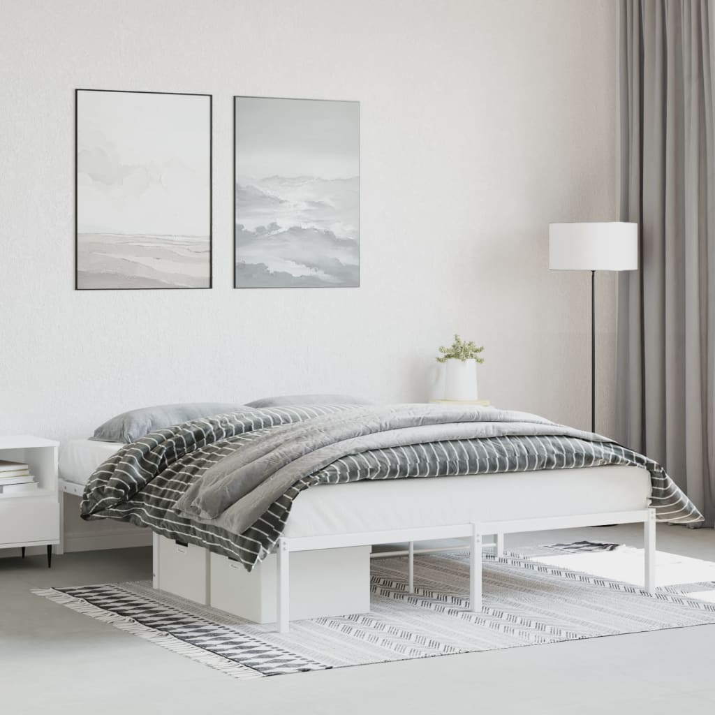 Giroletto in Metallo Bianco 160x200 cm | homemem39