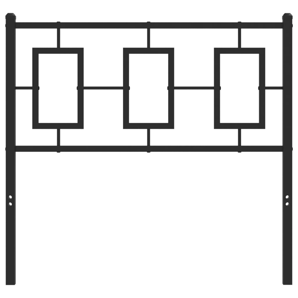 Testiera in Metallo Nero 90 cm