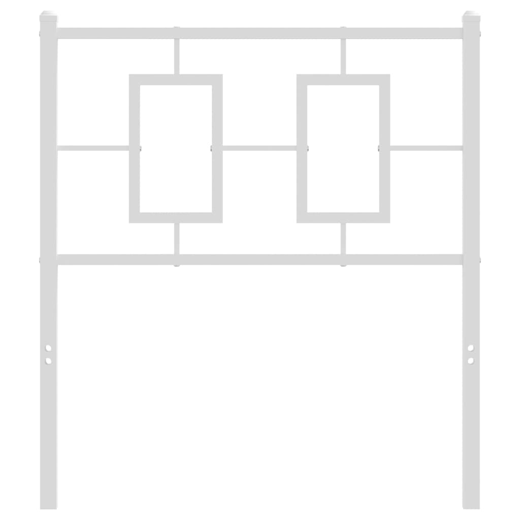 Testiera di Ricambio in Metallo Bianco 75 cm | homemem39
