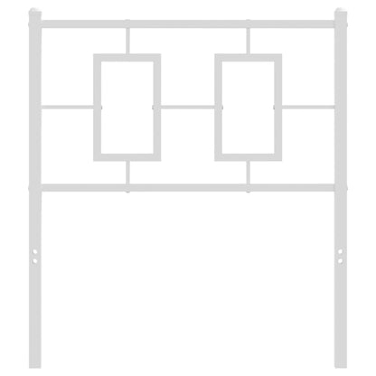 Testiera in Metallo Bianco 75 cm - homemem39