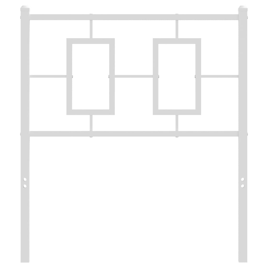 Testiera di Ricambio in Metallo Bianco 80 cm | homemem39