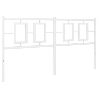 Testiera in Metallo Bianco 150 cm - homemem39