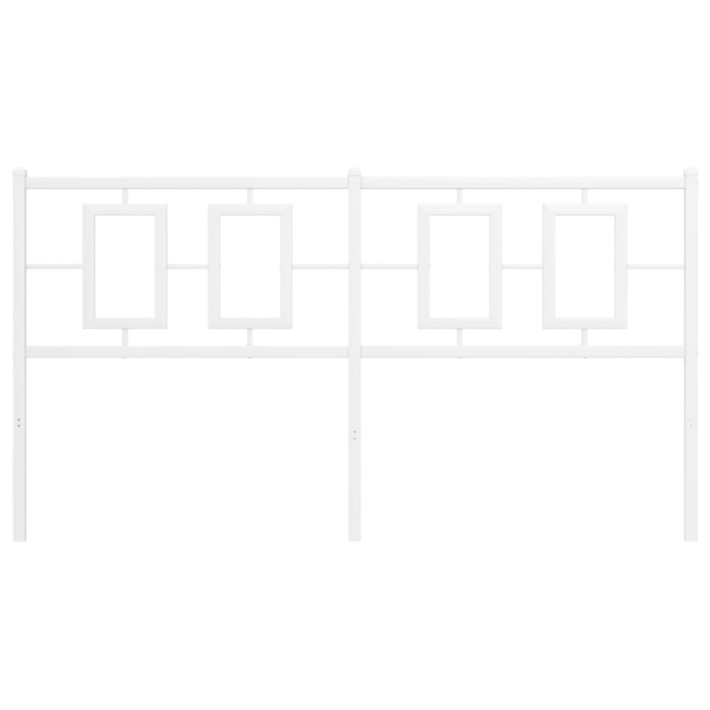 Testiera in Metallo Bianco 160 cm