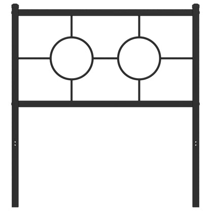 Testiera in Metallo Nero 75 cm - homemem39