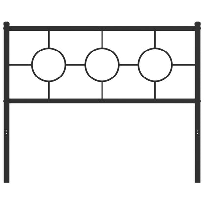 Testiera in Metallo Nero 107 cm - homemem39