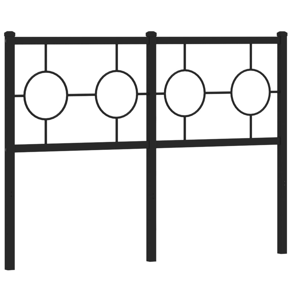 Testiera di Ricambio in Metallo Nero 120 cm | homemem39