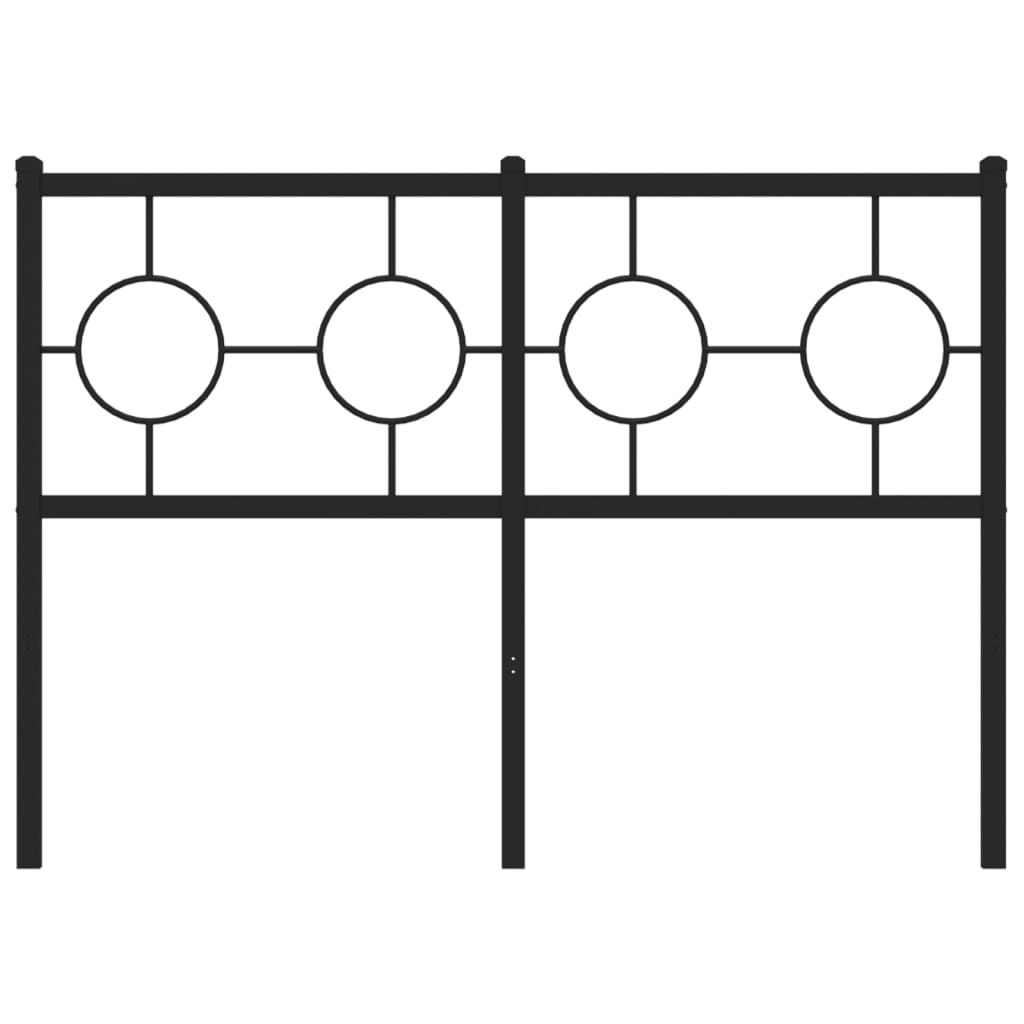 Testiera di Ricambio in Metallo Nero 120 cm | homemem39