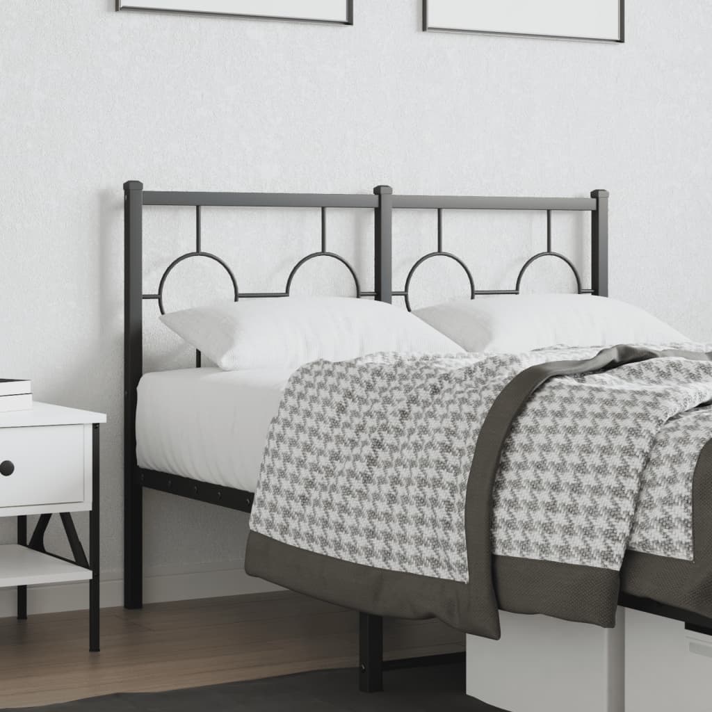 Testiera di Ricambio in Metallo Nero 120 cm