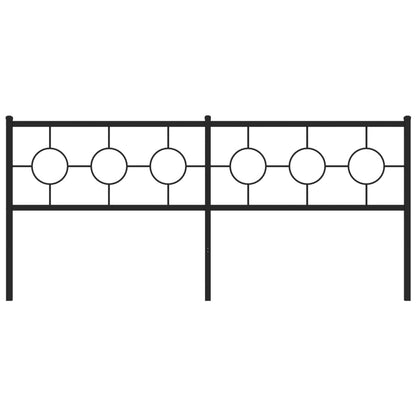 Testiera in Metallo Nero 193 cm