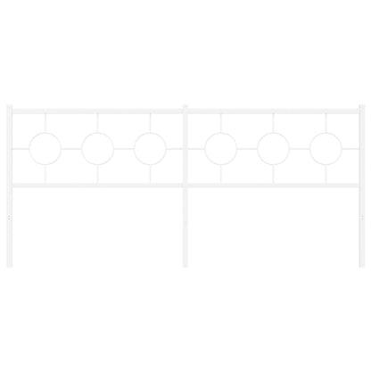 Testiera in Metallo Bianco 200 cm - homemem39