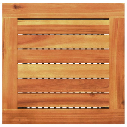 Tavolo da Giardino Nero 40x40x42cm in Polyrattan e Legno Acacia - homemem39