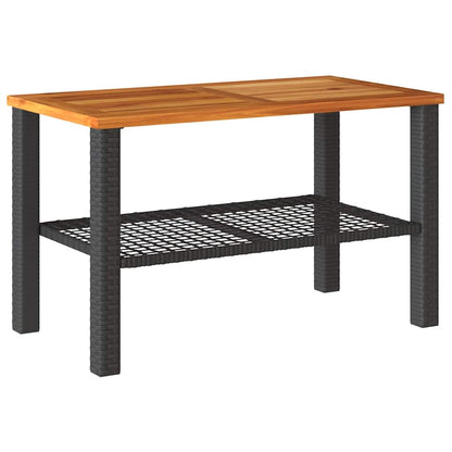Set Divani da Giardino 4 pz con Cuscini Nero in Polyrattan | homemem39