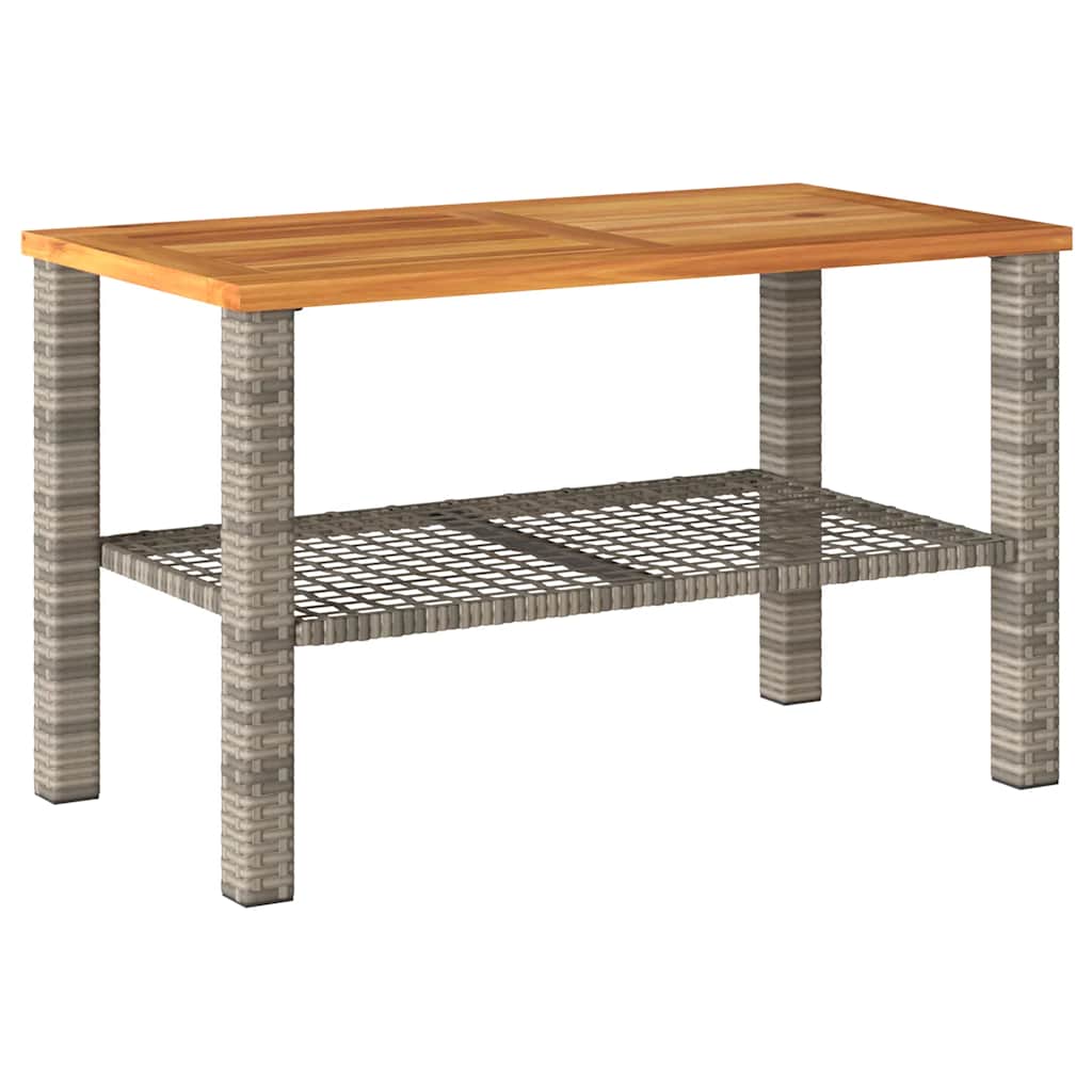 Set Divani da Giardino 4 pz con Cuscini in Polyrattan Grigio | homemem39