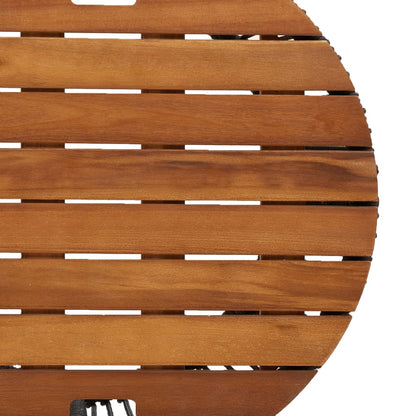 Tavolini da Giardino 2pz con Piano in Legno Grigi in Polyrattan | homemem39