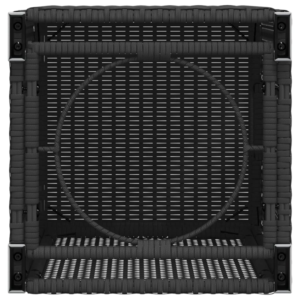 Tavolo Copri Serbatoio Propano Nero 40x40x60 cm in Polyrattan | homemem39