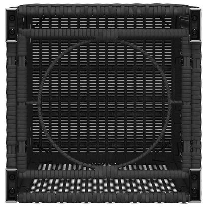 Tavolo Copri Serbatoio Propano Nero 40x40x60 cm in Polyrattan
