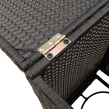 Tavolo Copri Serbatoio Propano Nero 40x40x60 cm in Polyrattan | homemem39
