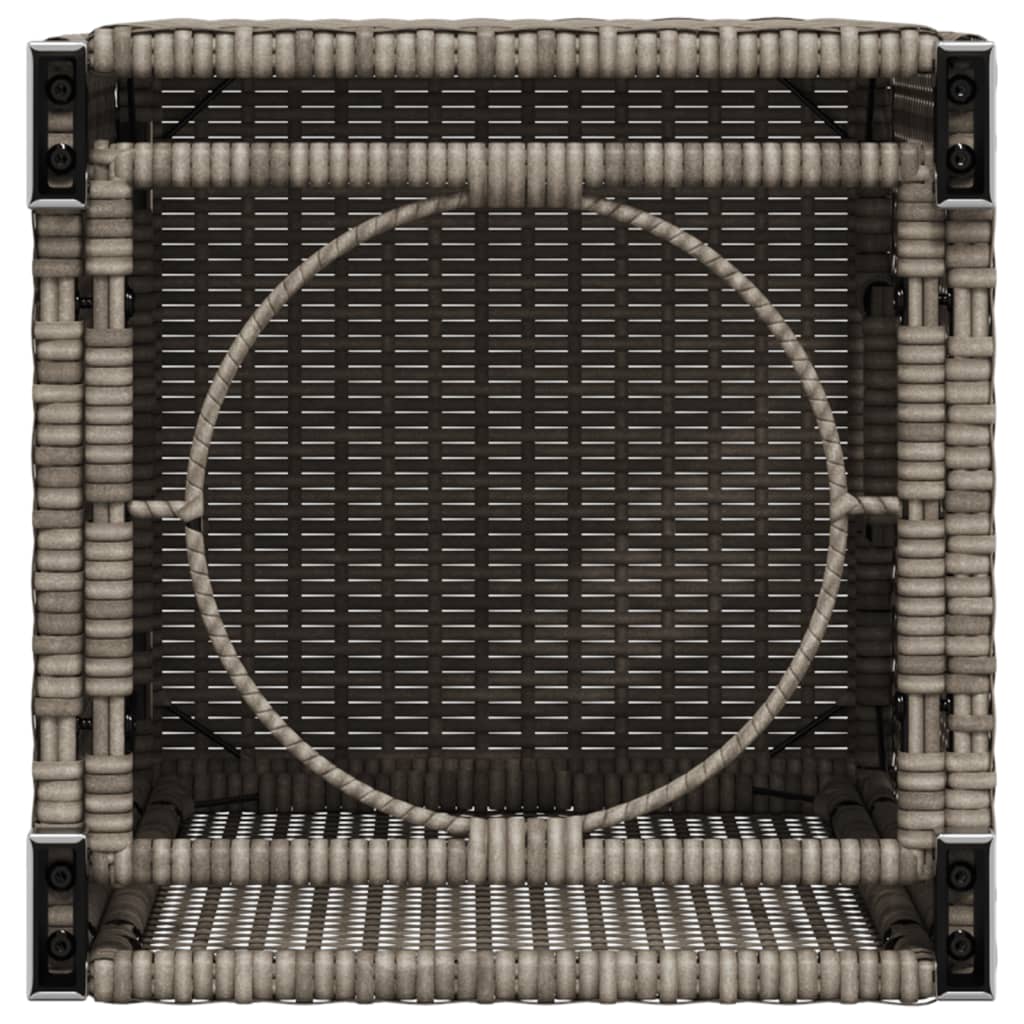Tavolo Copri Serbatoio Propano Grigio 40x40x60 cm in Polyrattan | homemem39
