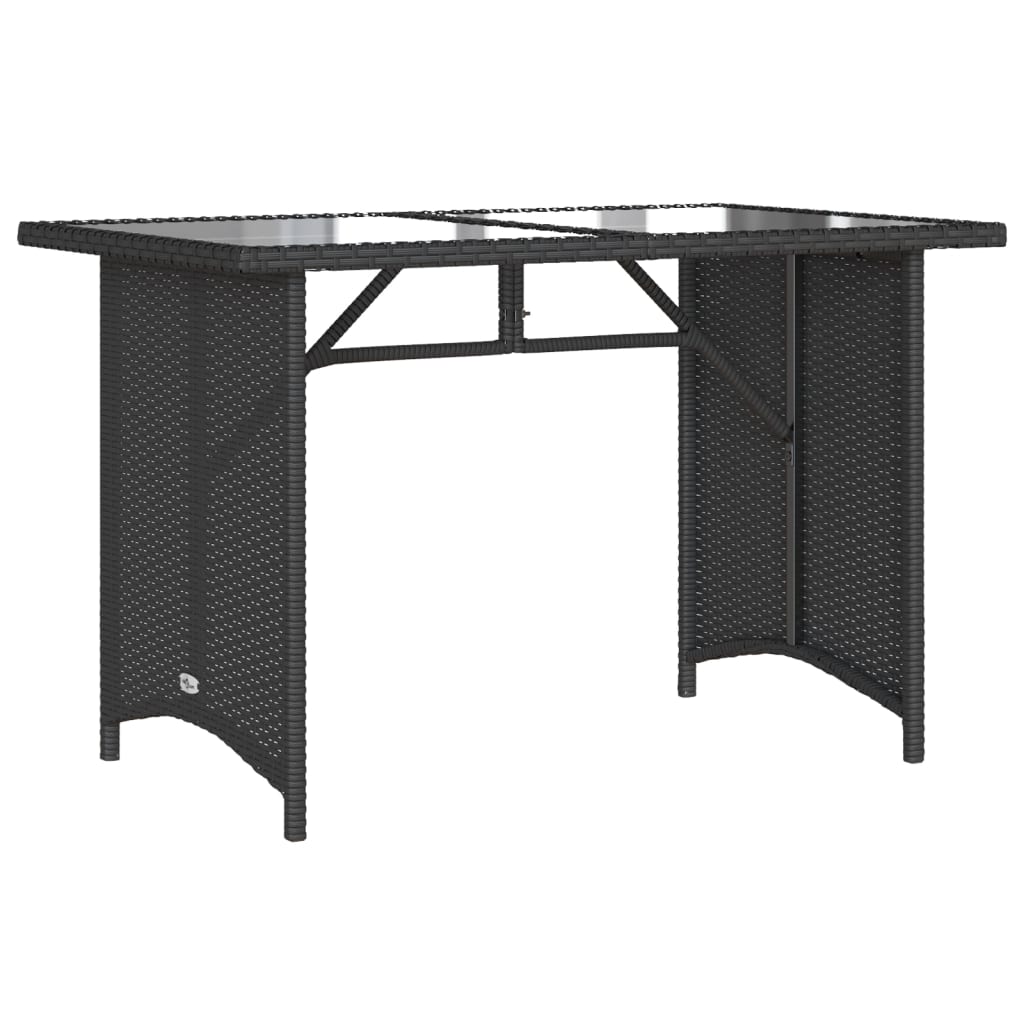 Set da Pranzo da Giardino 2 pz con Cuscini Nero in Polyrattan | homemem39