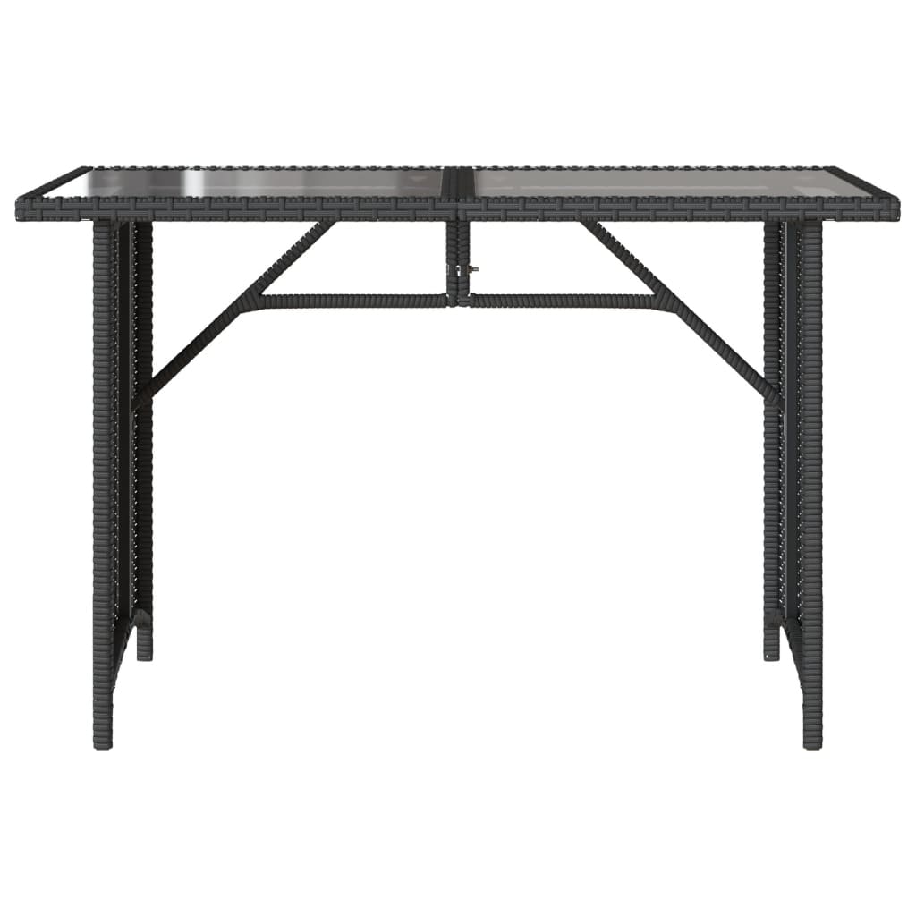 Set da Pranzo da Giardino 2 pz con Cuscini Nero in Polyrattan | homemem39