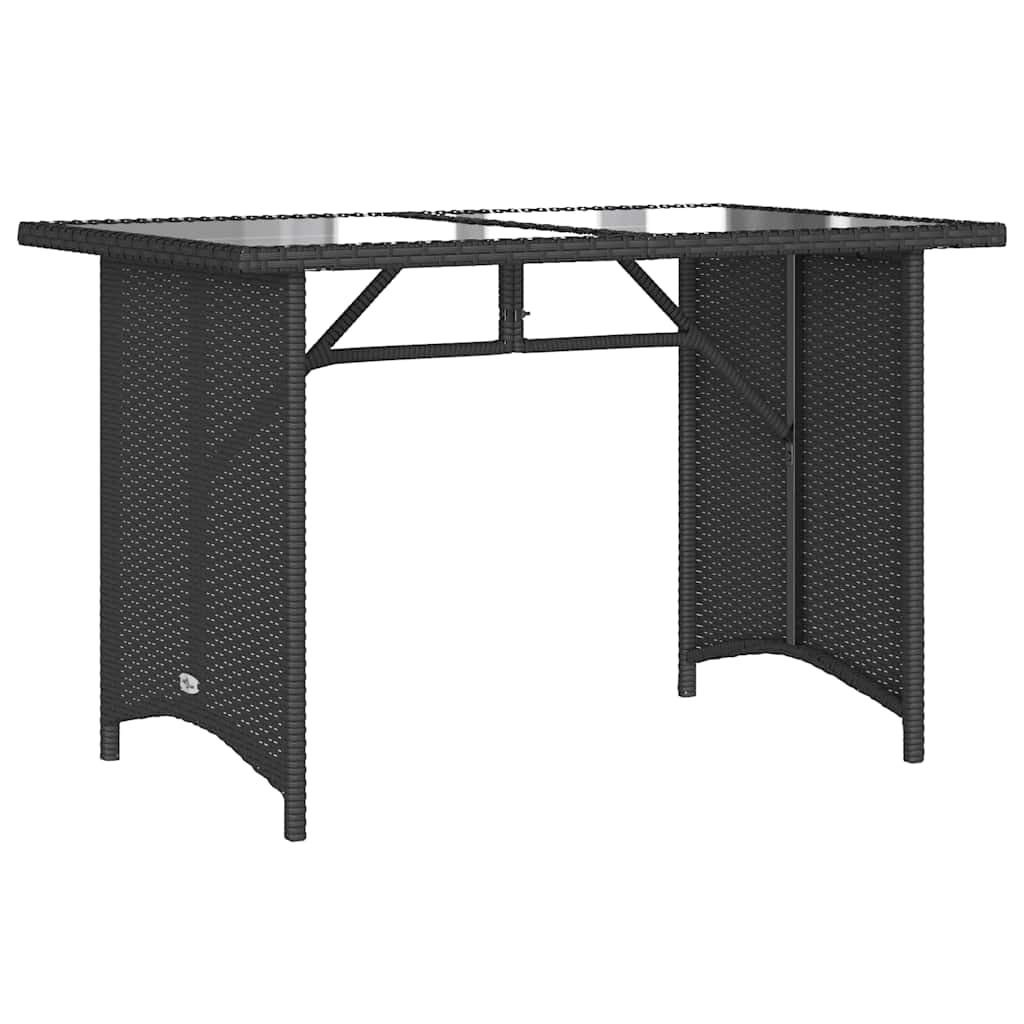 Set da Pranzo da Giardino 2 pz con Cuscini Nero in Polyrattan | homemem39