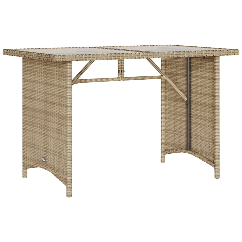 Set da Pranzo da Giardino 2 pz con Cuscini Beige in Polyrattan | homemem39