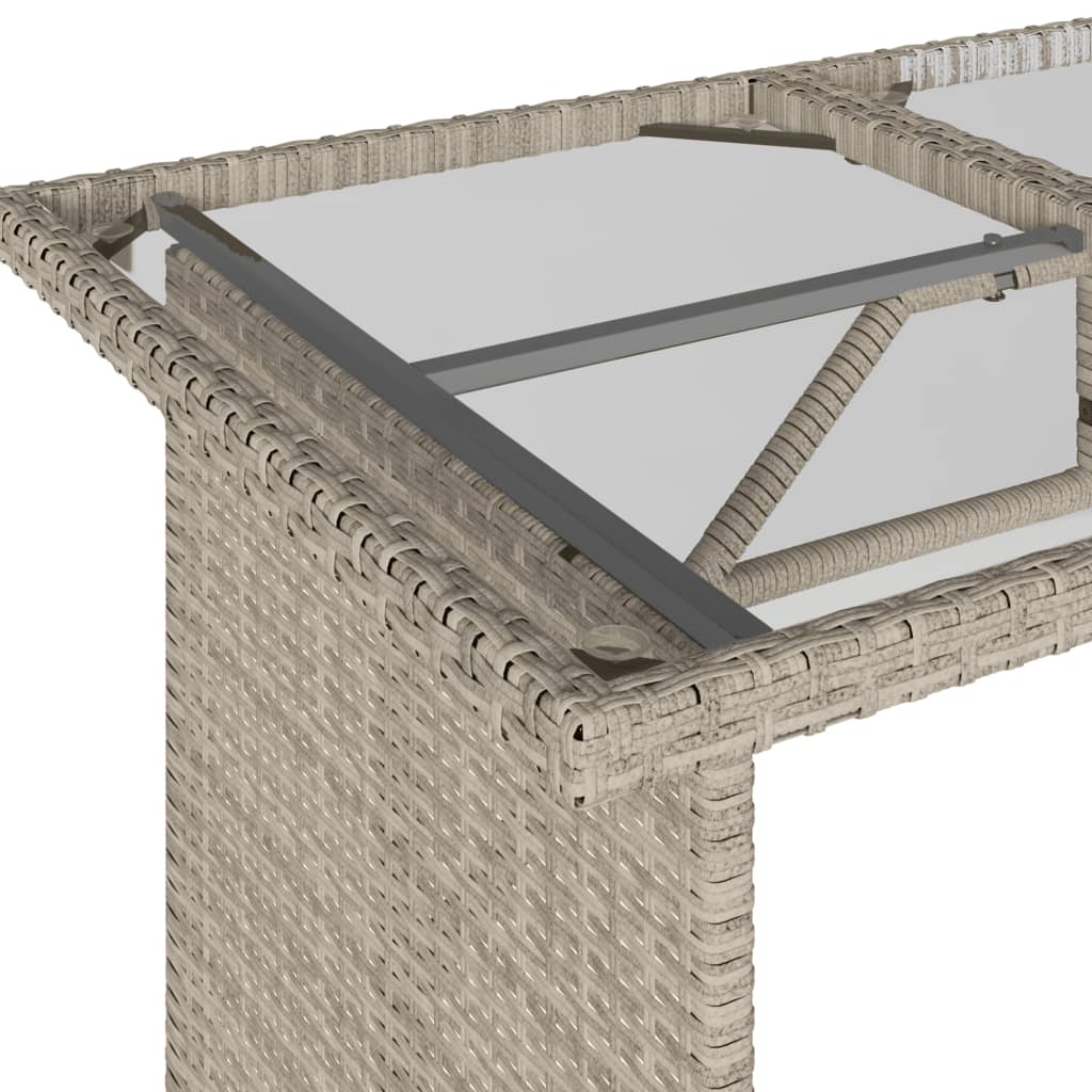 Set da Pranzo da Giardino 2 pz con Cuscini in Polyrattan Grigio | homemem39