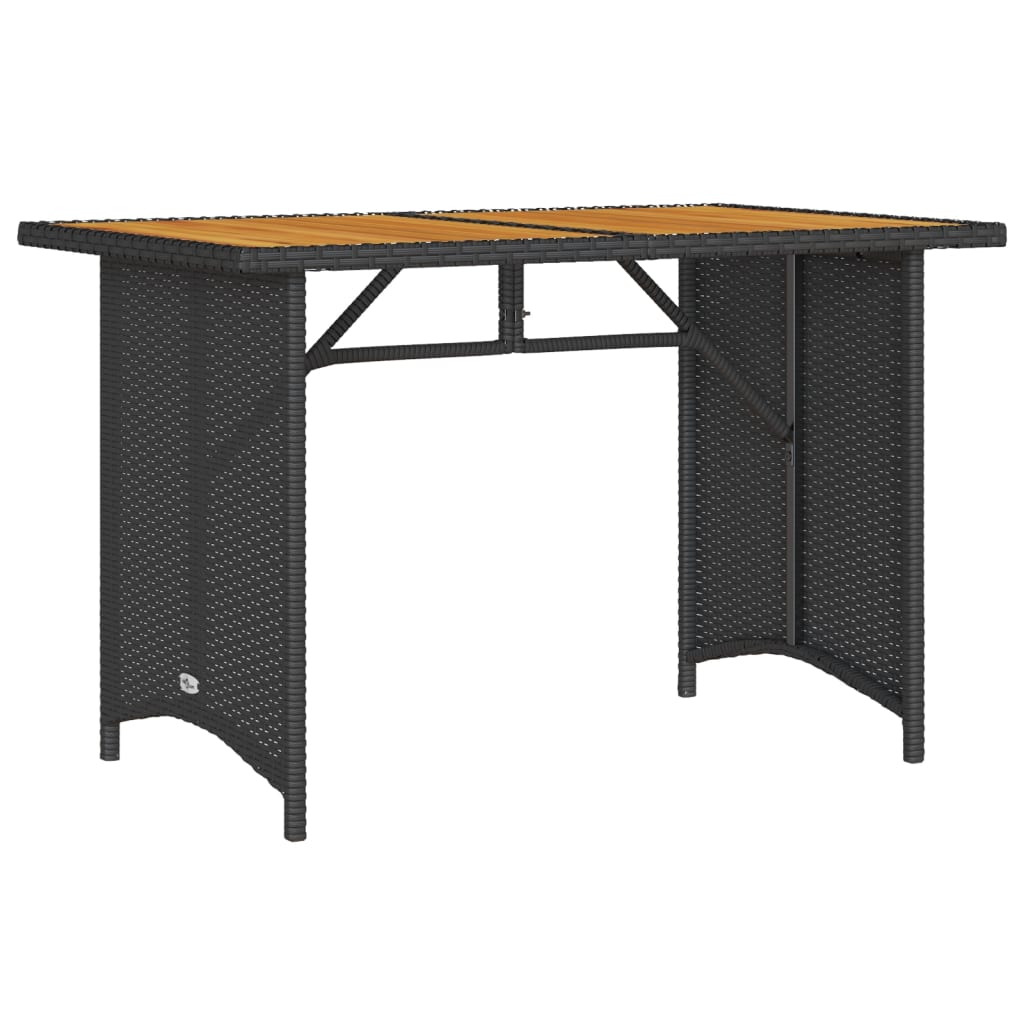 Set da Pranzo da Giardino 2 pz con Cuscini Nero in Polyrattan | homemem39
