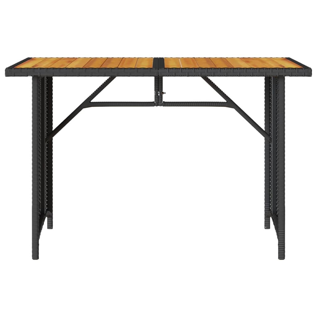 Set da Pranzo da Giardino 2 pz con Cuscini Nero in Polyrattan | homemem39