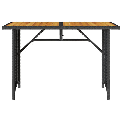 Set da Pranzo da Giardino 2 pz con Cuscini Nero in Polyrattan | homemem39