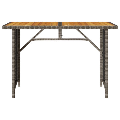 Set da Pranzo da Giardino 2 pz con Cuscini in Polyrattan Grigio | homemem39