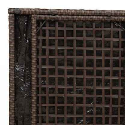Scatola per Cuscini Marrone 50 x 50 x 50 cm polyrattan
