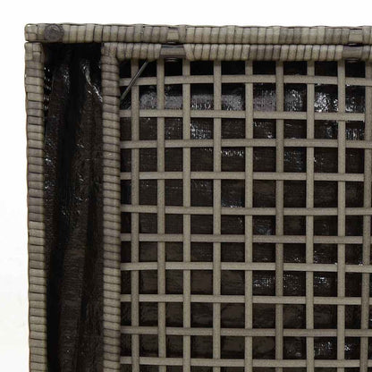 Scatola per Cuscini Grigio 50 x 50 x 50 cm polyrattan | homemem39