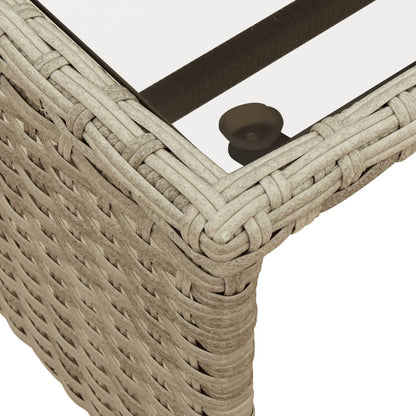 Divano Giardino Tavolo e Cuscini a L Grigio Chiaro Polyrattan | homemem39