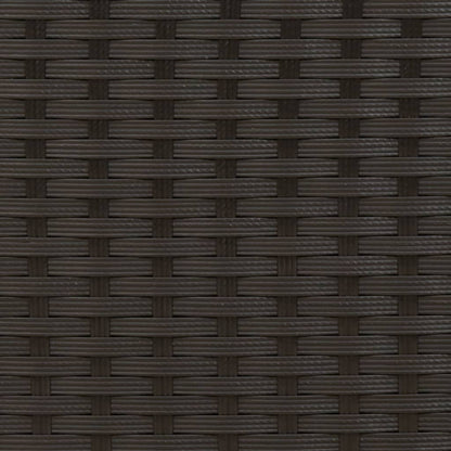 Lettino Prendisole Doppio Baldacchino e Cuscini Nero Polyrattan - homemem39